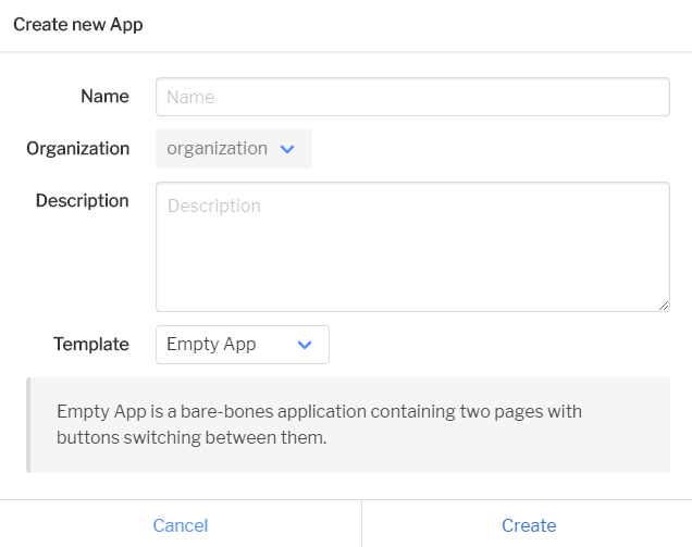Create a low-code application in our SAAS | Appsemble