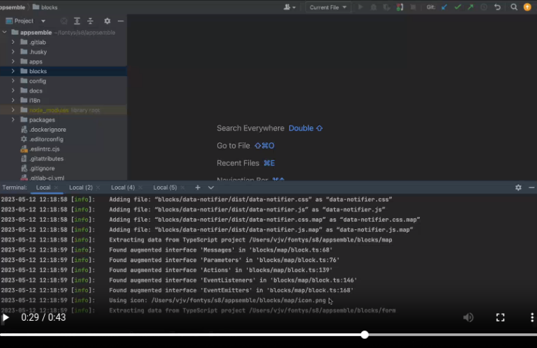 The development server is here